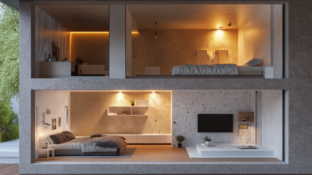 Isolation phonique et taille de la cloison entre deux chambres