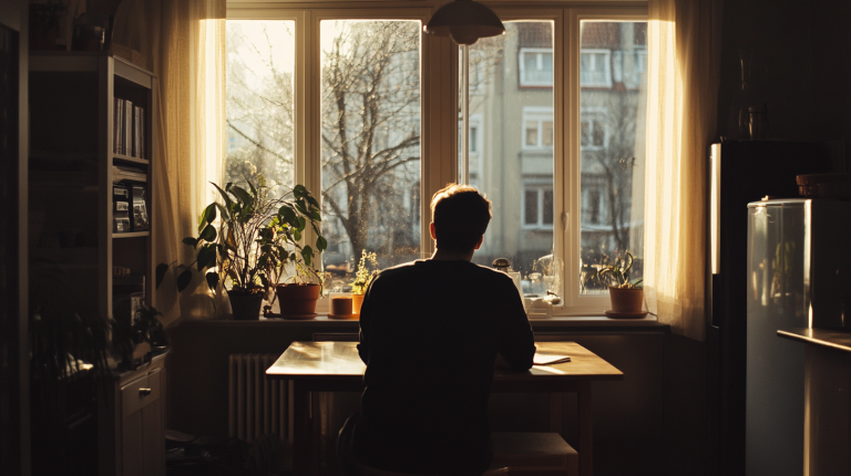 Aménagement d’un petit appartement lumineux à Bruxelles avec un mobilier astucieux, une décoration scandinave chaleureuse et une belle lumière naturelle.