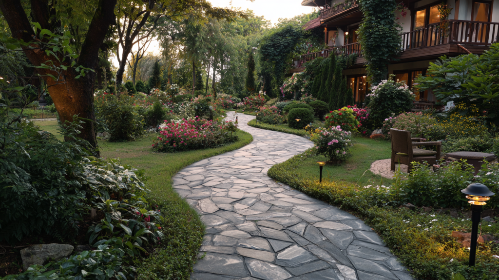 Découvrez des idées inspirantes pour aménager un chemin autour de votre maison. Créez un espace naturel et accueillant avec des solutions simples et esthétiques.