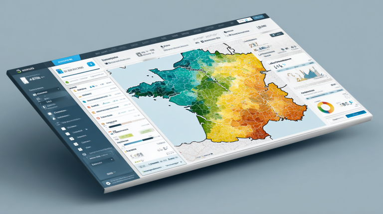 Interface de Pappers Immobilier affichant une carte de France colorée par prix au m², avec un panneau latéral de filtres et une barre de recherche en haut.