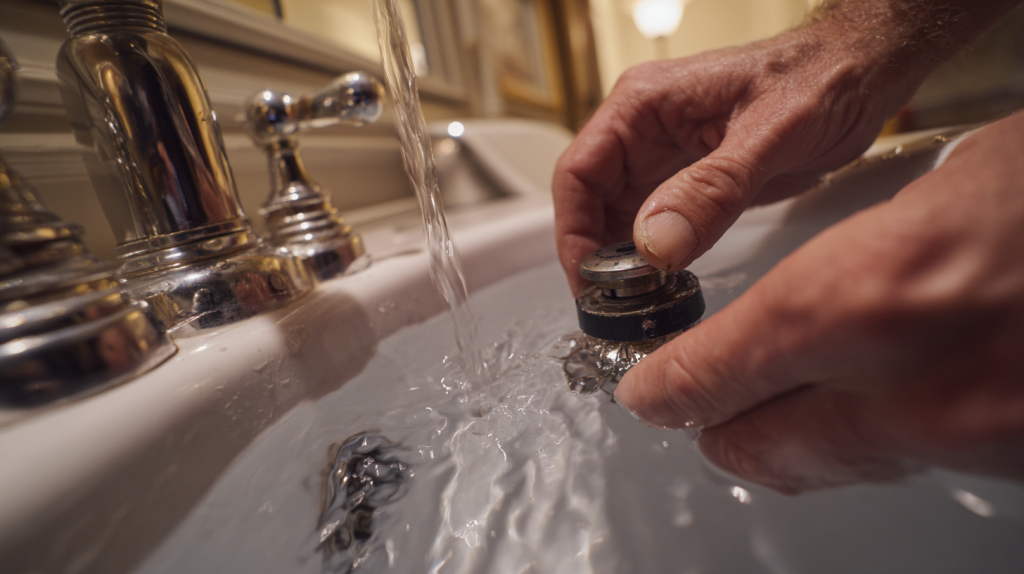 Flotteur de WC défectueux réparé pour arrêter une chasse d’eau qui coule